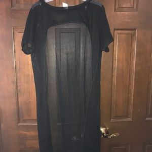 Fishnet Long Cardigan